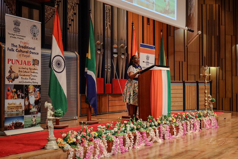 Traditional folk dance by ICCR Bhangra Troupe on the eve of the Republic Day.